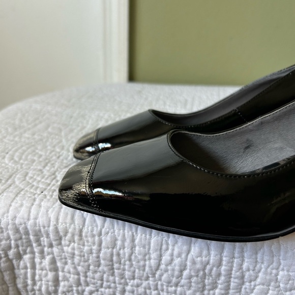 New ALLBITEFO Women’s Patent Black animal Detail size 7.5 Heels - Picture 7 of 12